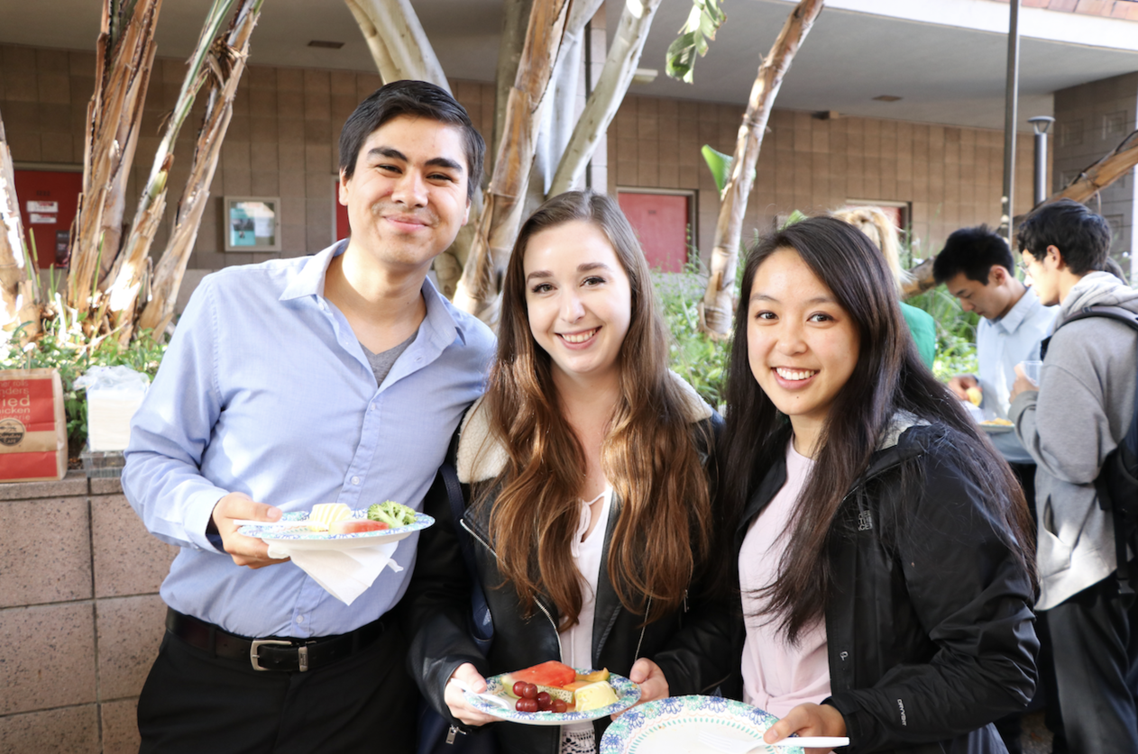 UCSB Music alumni at reception